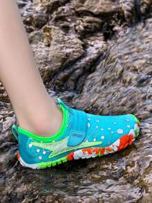 Giày đi nước chân trần Unisex cho trẻ em, tất đi nước nhẹ, chống trượt, khô nhanh dành cho bãi biển, bơi lội, đi bộ đường dài, tập yoga - Màu xanh ngọc - Xem 5