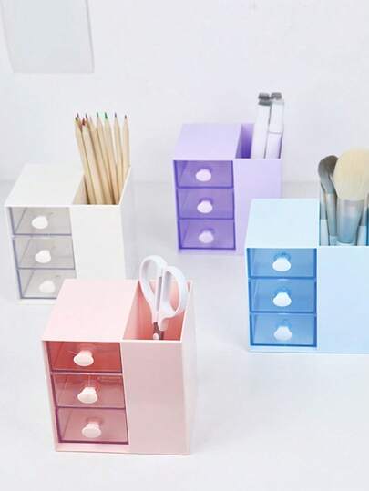 Organizador Gaveta com Divisória Mesa Porta Caneta Porta Treco Armazenamento Multiuso Escritório