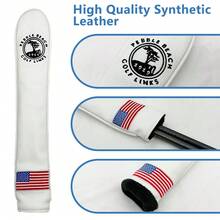 1pc 1919 Digital Golf Positioning Rod Cover Embroidered Fashionable Waterproof And Durable, Available In Black And White Colors - متعدد الألوان - مشاهدة 8