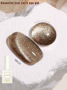 2025新款水果星光闪猫眼精细磁性蛋白石粉色猫眼凝胶指甲油12ml，春夏冰透明磁性美甲套装，包含底油和亮油，需配合UV灯使用，植物基凝胶全息透明色，适合工作/通勤/约会，6色套装，沙龙级持久28天，网络红人美甲设计。 - 彩色 - 查看 22