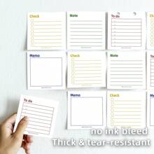 1pc/4pcs Time Management Efficiency Memo Sticky Notes 3"X3" - 50 Sheets Per Pad - Desk Accessories For School, Office And Home - Ideal Gift For Teachers, Women And Colleagues,School Supplies,Back To School