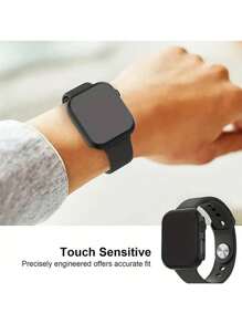 Privacy Protection Case Screen Protector, 26 Degree Touch Sensitive Ultra-Thin Glass Lightweight Cover Bumper Compatible With Apple Watch Ultra/Series 9/8/7/6/5/4/3/2/SE, 38/40/41MM,42/44/45/49MM