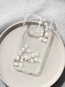 Magnolia Pattern Print TPU Frosted Anti-Fall Phone Case Compatible With Apple Compatible With IPhone 16/11/12/13/14/15/15pro/15 Plus/15 Promax/7plus/8plus/X/Xs Max/Xr/11pro/12pro/13pro/14pro/12mini/13mini/11promax/12promax/13promax/14promax/14plus/6/6s/6plus/7/8/16Pro/16plus/16promax/Se&Compatible With Samsung Galaxy/A54/A14/A12/A13/A15/A32/A33/A24/A52S/S20/S21/S22/S23/S24/S23Plus/S24ultra/S25/A15/A33/A23 - Multicolor - View 1