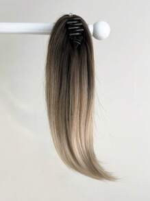 Ponytail Extension,Hair Extension Ponytail 14" Short Claw Hair Extension Synthetic Wavy Clip In Ponytail Wig Daily Fluffy Pony Tail For Women(Black Brown)