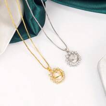 1pc Dreamy Planets & Universe Astronomy Sphere Colorful Pendant Necklace, Suitable For Women Everyday Wear