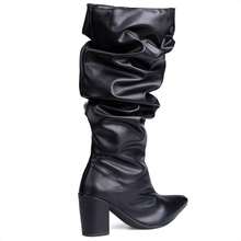 Domidona Women Fashion Boots - 黑色 - 查看 5