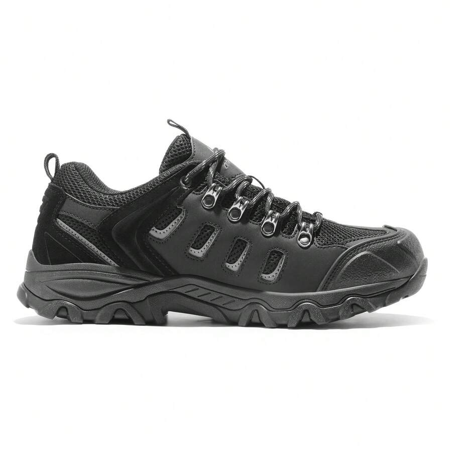 Men's Hiking Shoes Low Top Lightweight Outdoor Trekking Camping Hiking Shoes Climbing Shoes Trail Waterproof - 黑色 - 查看 1