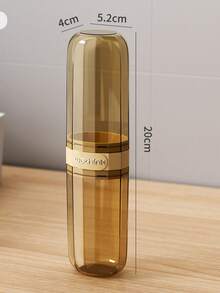 2-In-1 Portable Toothbrush Case With Rinse Cup, Convenient For Family Travel Home Bathroom Decor Fall Decor Back To School - Multicolor - View 12