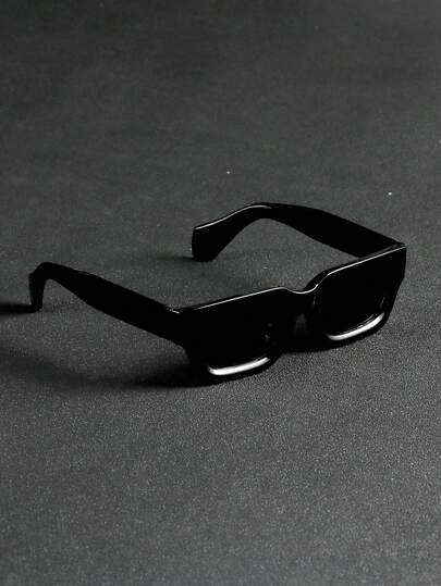 1 Pair Men's Plastic Full Frame Retro Elegant Fashion Glasses, Suitable For Daily Commute, Beach, Vacation