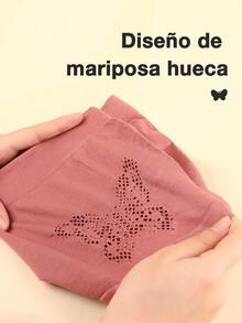 3Pzs/6pzs Shorts Interiores de Mujer,Calzoncillos Bóxer de dama Microfibra Gruesa Resalta Pompi,Diseño de Mariposa con Calado,Cómodos Y Transpirables Para Mujer - color mezclado - Ver 8