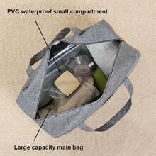 Wodoodporna dwuwarstwowa torba podróżna z oddzieleniem suchych/mokrych rzeczy - idealna na fitness, pływanie i podróże