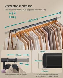 SONGMICS Clothes Drying Racks - Black - View 2