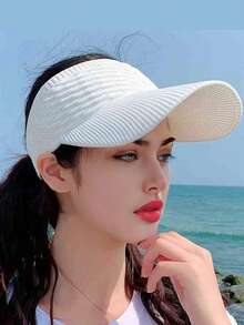 1pc Unisex Summer Wide Brim Hat, Outdoor Sports Sun Protection Cap, Suitable For Ponytail, UV Protection, Suitable For Fishing, Climbing, Cycling, Running, Fitness, Travel, Photography, Casual, Beach And Other Occasions - Multicolor - View 12
