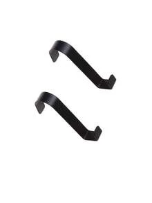 2/5个装不锈钢挂钩，简易门钩，适用于书桌抽屉、书架、橱柜门，可正反安装，兼容多种门和橱柜