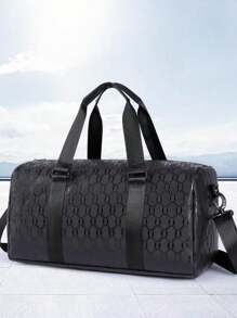 Bolsa grande de capacidad de PU unisex, bolsa de viaje, bolso de mano para estudiantes, bolso de mensajero de hombro, bolso de gimnasio de fitness, bolsa de almacenamiento grande de equipaje para exteriores