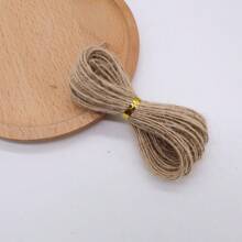 2mm 200M/100M Natural Vintage Jute Rope Twine Roll Yarn Sewing Crafts Jute Cord Thread Wedding Gift Wrap Ribbon Bows Handmade DIY Party Christmas Decoration