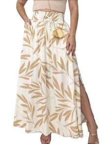 Women Skirts - Beige - View 2