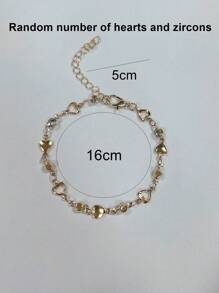 1 pezzo Braccialetto minimalista alla moda, accessorio versatile per ragazze, feste, regali, uso quotidiano