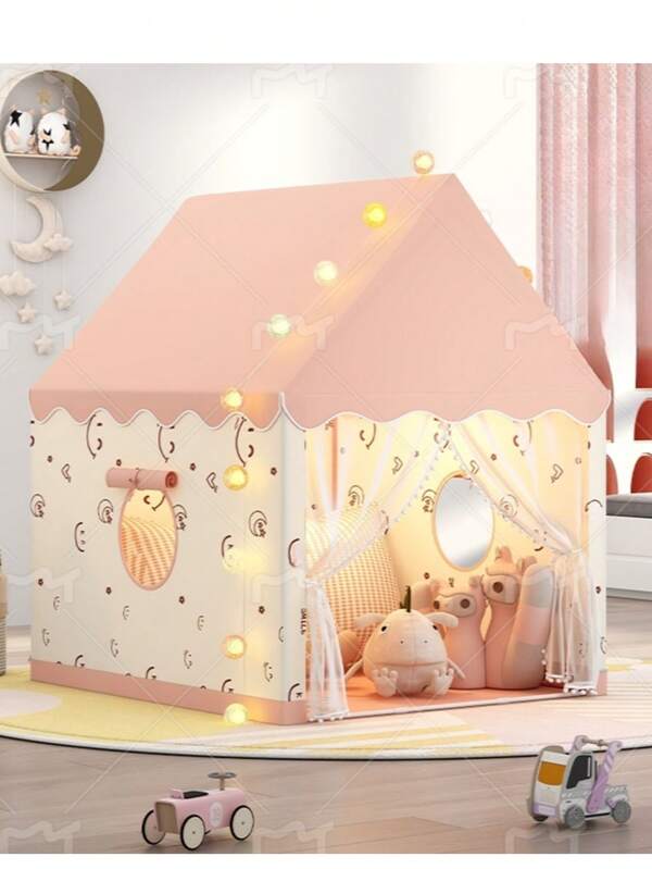 Portable 1-Person Indoor/Outdoor Princess Playhouse Tent, Dreamlike Castle Tent For Kids, Lovely Birthday Gift