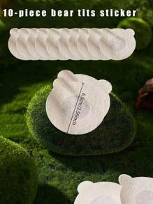 1 Pair Ultra Boost Inserts Double-Sided Adhesive Pads Sticky Bikini Padding Inserts For Sports Bra Swimsuit Beige