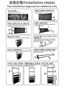 Versatile Shoe & Coat Metal Rack - 23.62inch, Detachable Hooks, Multi-Layer, Free-Standing Storage For Home & Apartment - Black - View 10