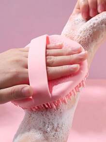 1 pezzo Spazzola da bagno in silicone per esfoliare il corpo, Spazzola da doccia multifunzione, Accessorio da bagno portatile