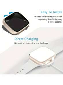 Privacy Protection Case Screen Protector, 26 Degree Touch Sensitive Ultra-Thin Glass Lightweight Cover Bumper Compatible With Apple Watch Ultra/Series 9/8/7/6/5/4/3/2/SE, 38/40/41MM,42/44/45/49MM