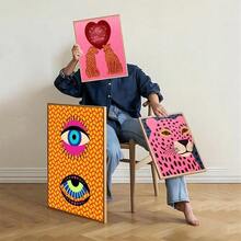 1pc Wild Leopard Tiger Vase Flower Girl Power Posters And Wall Art Canvas Painting Poster Decor Living Room Home Decoro No Frame