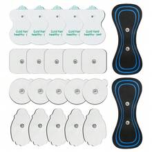 EMS Massage Patch TENS Unit Body Massager Stickers 3.5mm Snap Connector Latex-Free Self-Adhesive Reusable TENS Electrode Pads - Multicolor - View 3