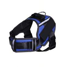 KOMMILIFE Einstellbares Nylon Hundegeschirr, personalisiert, reflektierend, atmungsaktiv, Hundegeschirr-Weste für kleine, mittlere und große Hunde, Hundegeschirr mit Namensschild