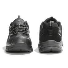 Men's Hiking Shoes Low Top Lightweight Outdoor Trekking Camping Hiking Shoes Climbing Shoes Trail Waterproof - 黑色 - 查看 4