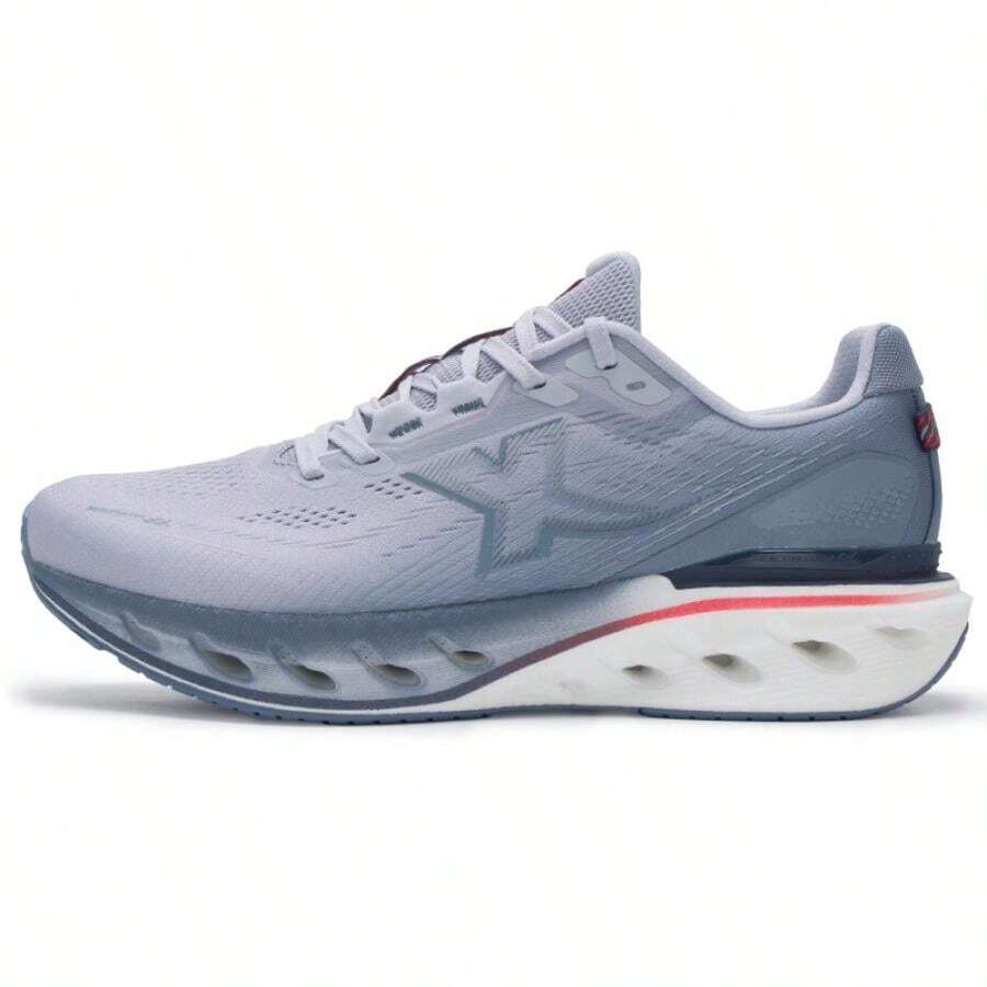 XTEP Men's Lightweight Comfortable Cushioned Fitness Training Running Shoes - Dawn Gray/New Blue - View 1