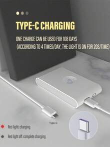 1/2 đèn ngủ thông minh sạc lại được, có cảm biến chuyển động, ánh sáng dịu hai mặt, thích hợp cho hành lang, cầu thang, phòng ngủ, phòng tắm, nhà bếp. - Đèn ngủ thông minh - Xem 7