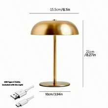 Kexinlighting 1pc Simple Nordic Modern Adjustable Touch Lamp, 3 Brightness Levels, Bedside Night Light, Portable Atmosphere Lamp, Monochrome Finish, Touch LED Lamp With 1800mAh Rechargeable Battery, USB Charging Lamp, Creative Minimalist Design Lamp, Ideal Lamp For Bedroom Nightstand, Decoration For Bedroom/Living Room/Dining Room/Cafe, Valentine's Day Gift - one-size - View 10