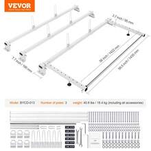 Heavy Duty Ladder Rack For Transit Custom 2013 To 2024 Adjustable Van Roof Storage Solution - White - View 9