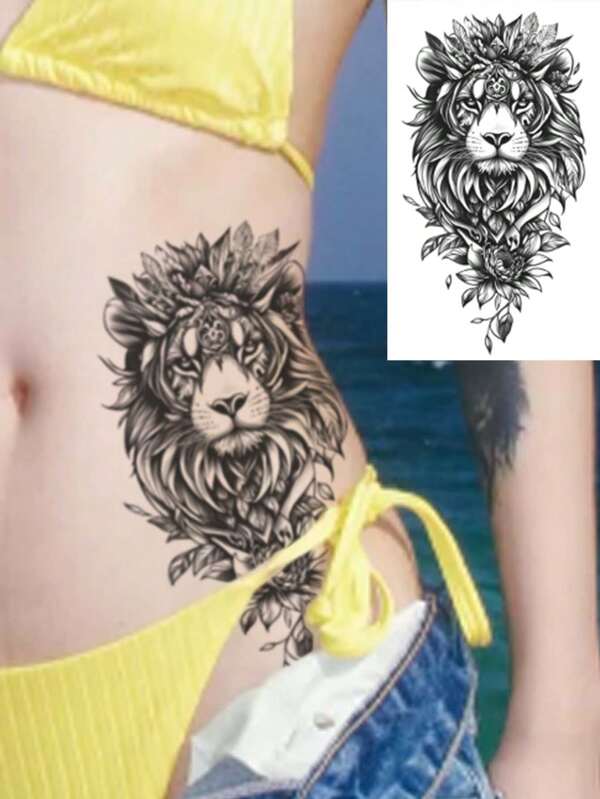 1 adesivo de tatuagem temporário à prova d'água, dura de 2 a 5 dias, cobre cicatrizes, pode ser usado nos braços, ombros, pernas, cintura, peito, coxas, dedos, adequado para homens, mulheres e meninas, decoração para o dia a dia, festa, maquiagem, presentes