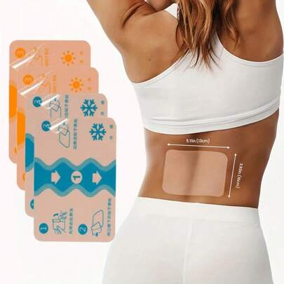 28pcs Ice & Heat Therapy Pads. For Sports And Home Use. For Back, Knee, Neck, Shoulder, Muscle And Joint. Non-Electric, Moxibustion And Ginger Mix, Muscle Relaxation Assist Tool, Natural Ingredients Patches. Care For Friends And Family Gift