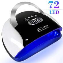 72 LED UV/LED Nail Lamp - 4 Timing Modes, Fast Curing Gel Nail Polish, Portable Design, Salon & Home Nail Care Tool - EU C Type Plug(220-240V) - View 6