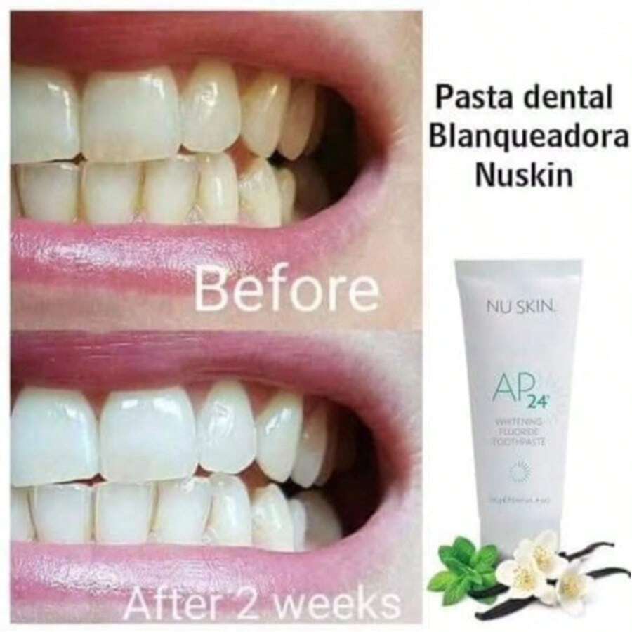 AP 24 Pasta Dental NU SKIN "Sonríe con Confianza: Dientes Más Blancos desde la Primera Semana"  "AP 24: El Secreto Mejor Guardado para una Sonrisa de Impacto"  "Despídete de las Manchas, Hola Sonrisa Radiante"  "Blanquea Sin Dañar: Descubre la Magia de AP 24"  "Tu Nueva Pasta Favorita: Sin Peróxidos, Con Resultados Reales"Sonrisa de Celebridad en 7 Días! Solo con AP 24"  "¡Últimas Unidades! La Pasta que Todos Están Comprando"  "Dientes Más Blancos sin Sensibilidad – ¡Pruébala Hoy!"  "No Es Magia, Es Ciencia: AP 24 Blanqueadora"