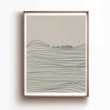 1 幅现代简约墙面艺术圣经经文耶稣帆布海报家居客厅卧室装饰画无框 - 彩色 - 查看 11