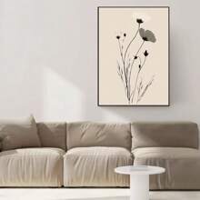 1pc/3PCS Wall Arts Posters Modern Minimalist Botanical Suitable For Residential And Dormitory Walls, Living Room And Bar Decoration, Dining Room Or Bathroom, Room Decoration, Frameless High-Quality, Indoor/Outdoor Canvas Art, Frameless/Framed Canvas Art Frameless