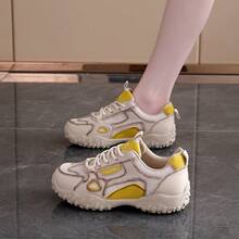 Women Sports Shoes - 米黑 - 查看 3