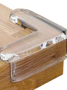 Silicone Corner Guard, Transparent Desktop Corner Protection - L-Shape Furniture Edge Bumper - Non-Scratch - Transparent Rectangle - View 7