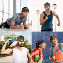 6 Pieces Of Unisex Hair Accessories, Sports Hair Bands For Summer, High - Elasticity Hair Accessories, Suitable For Outdoor Activities Like Yoga, Running, Mountain - Climbing, Playing Ball, Etc.