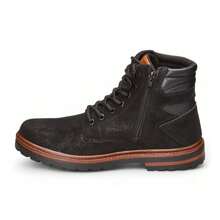 Men's Combat Boot Chelsea Boot Adventure Versatile Comfortable - 黑色 - 查看 5