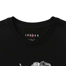 Nike 2025 男式 AS FLT ESS AJ1 SS CREW T 恤，针织，圆领，短袖，TIB3356-010 - 黑色 - 查看 3