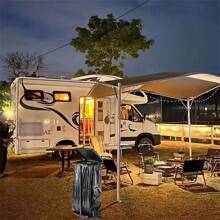 1pc Foldable Plastic Trash Can | Adjustable Height Portable Trash Bag Holder | Rectangular Non-Electric Outdoor And Kitchen Garbage Bin | Multi-Functional Expandable Trash Bag Rack