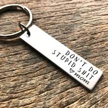 1 Stück Schlüsselanhänger aus Edelstahl für Frauen: "Sei nicht albern, Liebe Mama & Papa", Lustiges Geschenk, Geschenk zum 16. Geburtstag, Teenager-Geschenk, Geschenk zum Führerschein, Abschlussgeschenk, Weihnachtsgeschenk für Frauen, Rucksack für die Schule