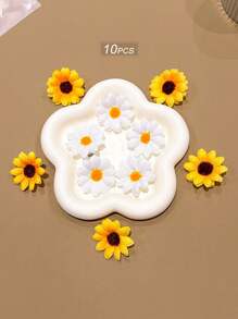 10 piezas Ganchos para el cabello con diseño de girasol, pasadores de estilo coreano, accesorios para el cabello