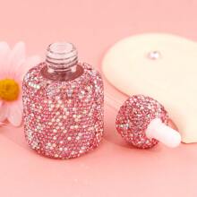 1PC, Luxury Sequin Glass Mini Dropper Bottle, Essential Oil Vials, Travel Refillable, Cosmetic Sample Containers, Liquid Perfume Bottles, Dispenser Sample Containers Home Organiser, Travel Accessories, Holiday Special Gifts